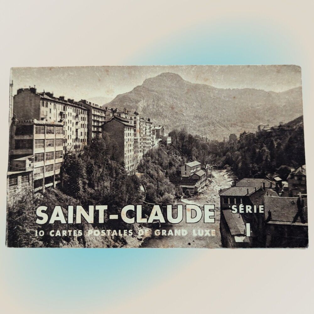 Saint-Claude France Vintage Postcard Booklet 10 Cartes Postales 1910's? B & W